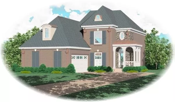 image of traditional house plan 8122